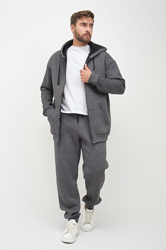 Костюм муж. Дэнди 3-х нитка начес т.серый