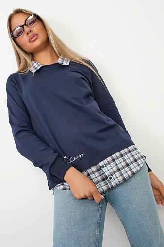 Толстовка женская Аврора индиго