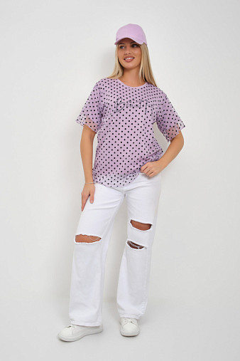 Футболка женская Бьюти вискоза лаванда