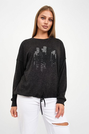 Джемпер женский Келли-2 т.серый