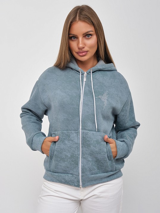 Толстовка женская Дюна начёс фисташка