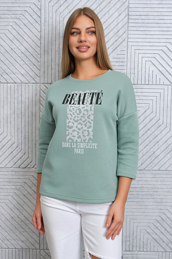 Свитшот женский Бьюти фисташка