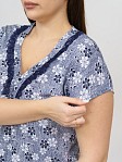 Ночная сорочка Кимоно синяя Ночная сорочка Кимоно синяя