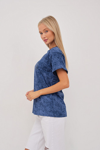 Футболка женская Арабеска св.индиго