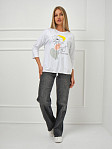 Лонгслив Николь белый