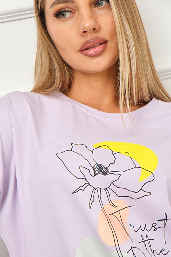 Лонгслив Николь лаванда