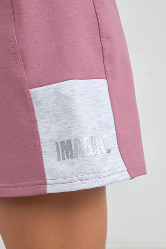 Шорты женские Рокси футер брусника