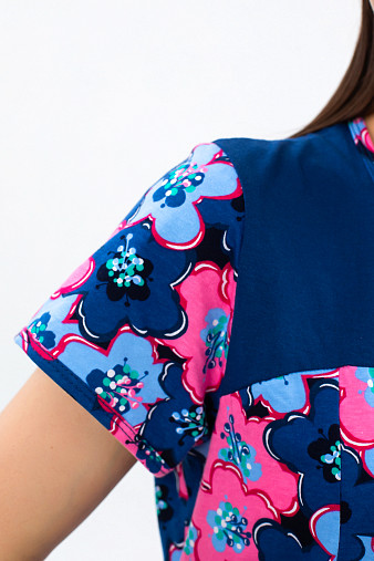 Халат Дыхание Лета розовый/цветы