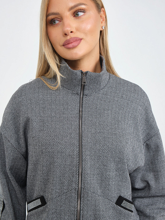 Костюм женский Валенсия серый