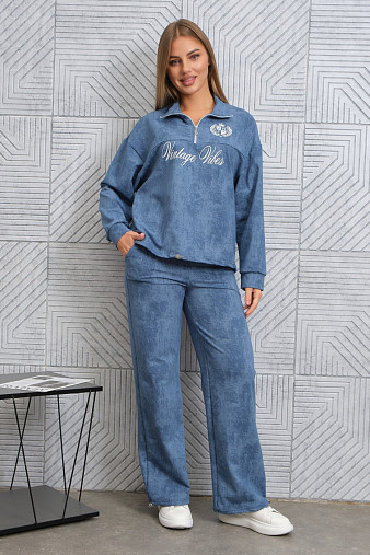 Костюм женский Верона варенка индиго