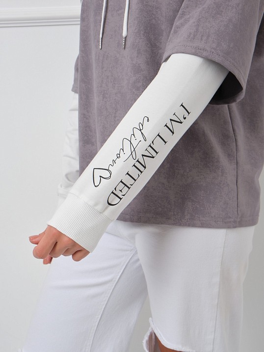 Толстовка женская Венди варенка св.серый