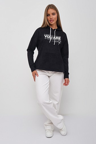 Толстовка женская Винтаж черный