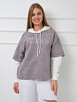 Толстовка женская Венди варенка св.серый