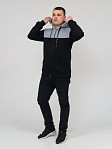 Толстовка мужская Фаворит черный 3-х нитка петля