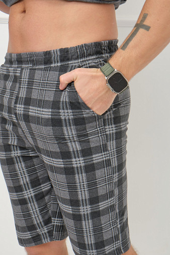 Костюм мужской Джой серый/клетка