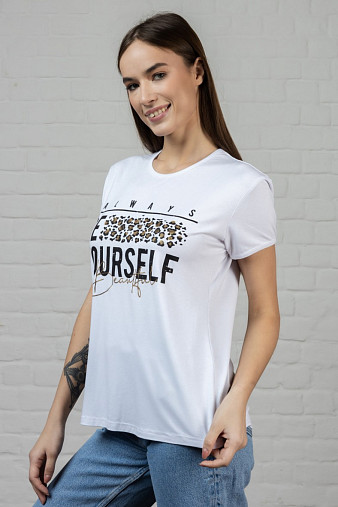 Футболка Селфи белый