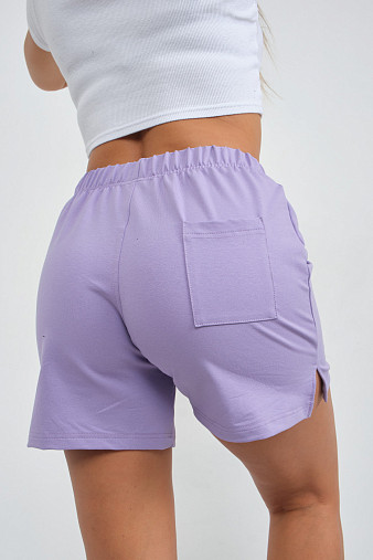 Шорты женские Барбара футер лаванда