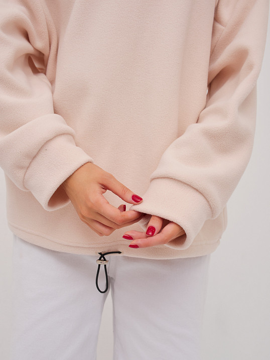 Толстовка жен. Тренд флис св.бежевый