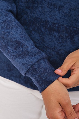 Толстовка женская Винтаж индиго