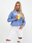 Толстовка женская Винтаж василек