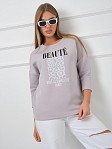 Свитшот женский Бьюти серый