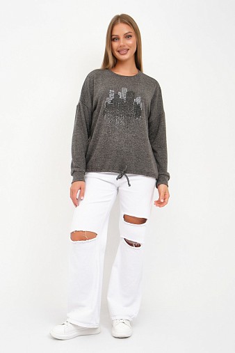 Джемпер женский Келли-2 серый