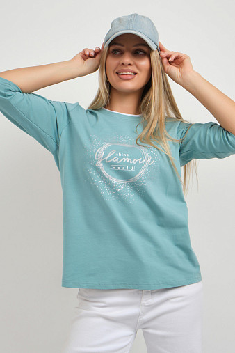 Лонгслив женский Магия аква