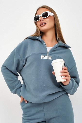 Костюм жен. Тренд-2 флис изумруд