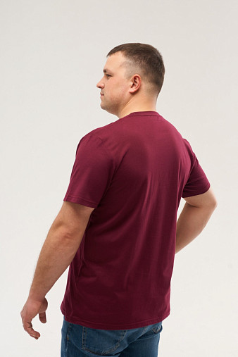 Футболка мужская  арт.М5003 бордо