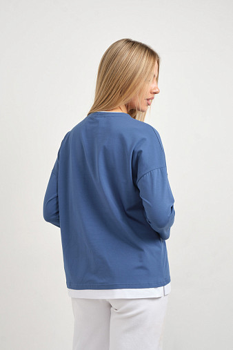 Лонгслив женский Лео св.индиго