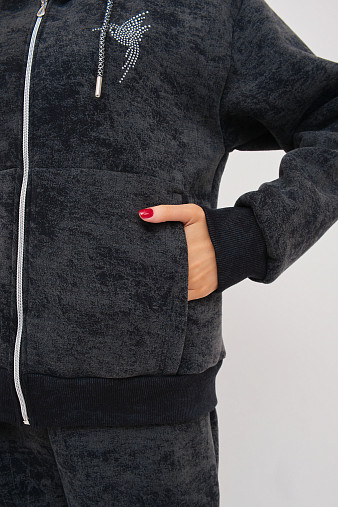 Костюм женский Дюна начёс черный