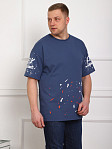 Футболка мужская Дорс футер св.индиго