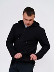 Толстовка мужская Степ без печати черная 2-х нитка