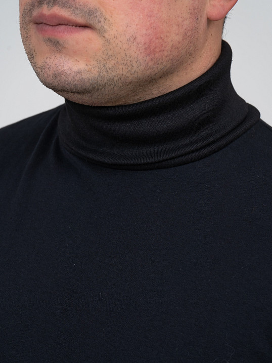 Водолазка мужская футер черная