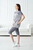 Костюм Вдохновение серый/полоса