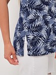 Рубашка Акцент джинс/папоротник