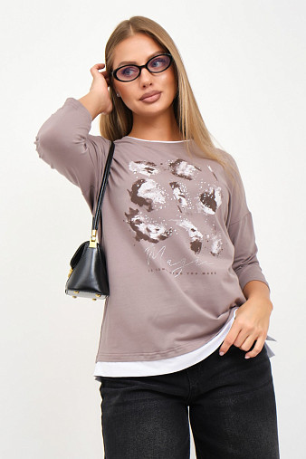 Лонгслив женский Тудей визон