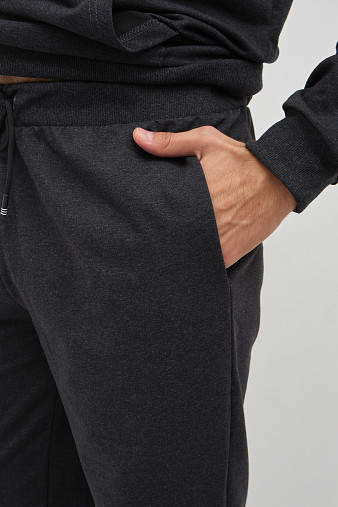 Костюм мужской Тайм 2-х нитка антрацит/меланж