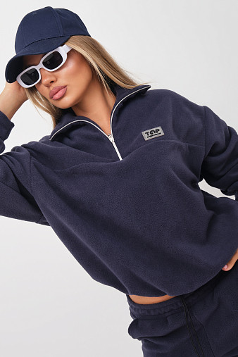 Костюм жен. Тренд флис т.серый