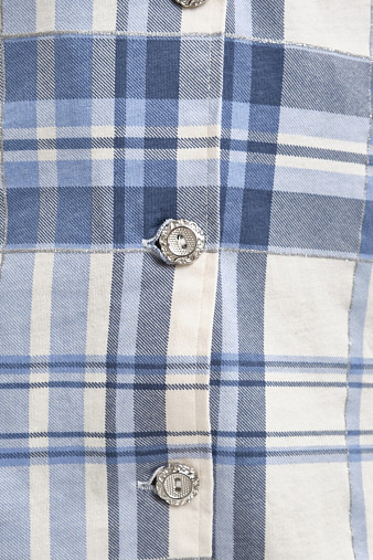 Рубашка Ривьера голубой/клетка