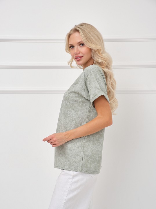 Футболка женская Арабеска фисташка