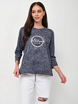 Лонгслив жен. Гламур варенка т.серый