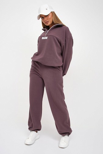Костюм жен. Тренд-2 флис т.лиловый