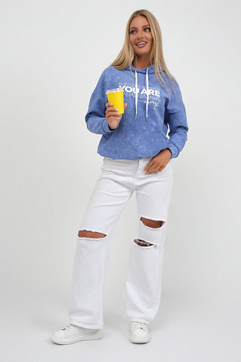 Толстовка женская Винтаж василек