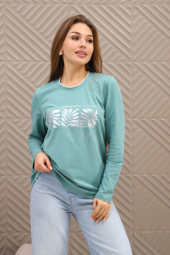 Лонгслив женский Рио св.изумруд
