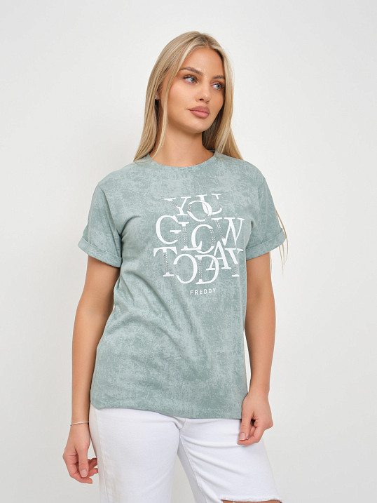 Футболка жен. Лиона варенка фисташка