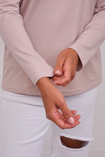 Лонгслив женский Сигма пудра