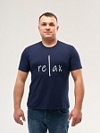 Футболка мужская Узбекистан принт св.индиго
