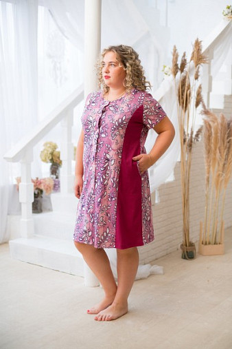 Халат Иволга брусника