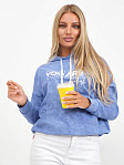 Толстовка женская Винтаж василек
